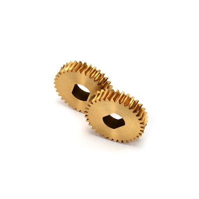Precision Brass Gears Customized by CNC Service with 0.02mm Tolerance and Broaching