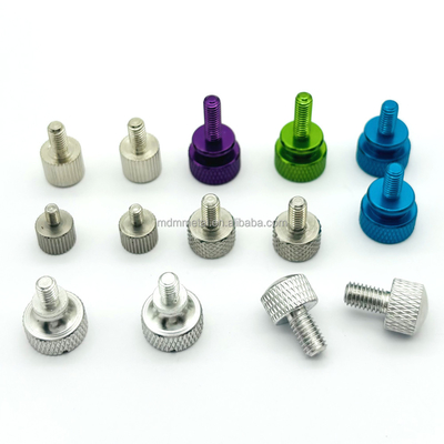 Not Micro Machining Knurled Thumb Screws in M3 M4 M5 M6 M8 Sizes with Tolerance 0.01-0.05mm