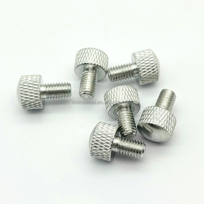 Not Micro Machining Knurled Thumb Screws in M3 M4 M5 M6 M8 Sizes with Tolerance 0.01-0.05mm