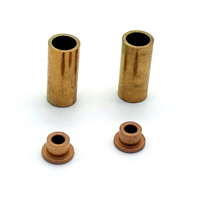 Custormer's Requirements MIM4605 Custom Powder Metallurgy Parts Brass Bushing Bronze Bush Brass Flange