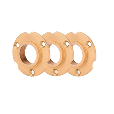 Custormer's Requirements MIM4605 Custom Powder Metallurgy Parts Brass Bushing Bronze Bush Brass Flange
