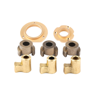 Custormer's Requirements MIM4605 Custom Powder Metallurgy Parts Brass Bushing Bronze Bush Brass Flange