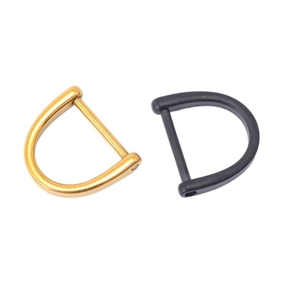 Square Buckle Bag Jewelry Parts with PVD Golden Plating and Tempering Heat Treatment