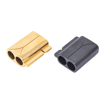 Square Buckle Bag Jewelry Parts with PVD Golden Plating and Tempering Heat Treatment