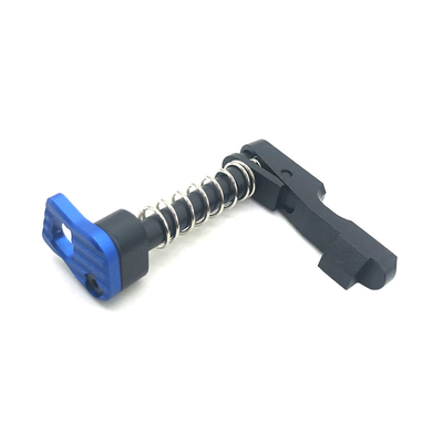 Black Anodized Aluminum 7075 AEG Gearbox Parts Magazine Catch Button