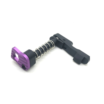 Black Anodized Aluminum 7075 AEG Gearbox Parts Magazine Catch Button