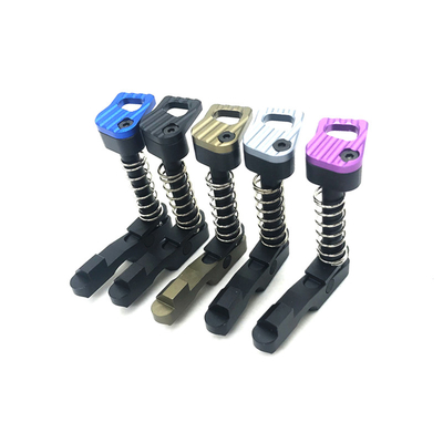 Black Anodized Aluminum 7075 AEG Gearbox Parts Magazine Catch Button