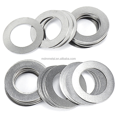 ODM Flat Thin Washers Shims SS304 316L Stainless Steel Round Square