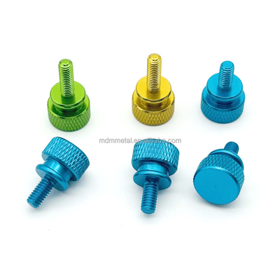 Not Micro Machining Knurled Thumb Screws in M3 M4 M5 M6 M8 Sizes with Tolerance 0.01-0.05mm