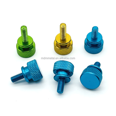 Not Micro Machining Knurled Thumb Screws in M3 M4 M5 M6 M8 Sizes with Tolerance 0.01-0.05mm